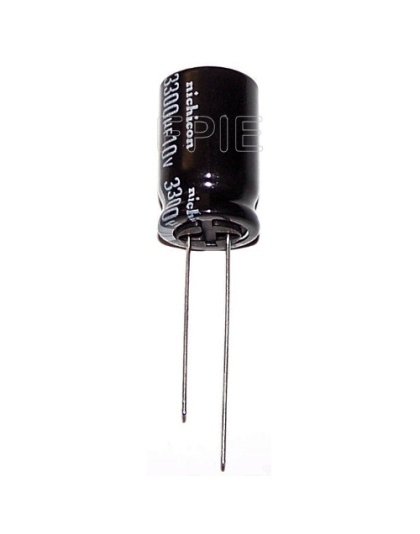 10V, 3300uF Radial VZ Capacitor 12.5x20mm by Nichicon (200-6038)