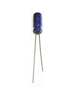 50V, 10uF Radial Capacitor by QVS (QER100M50V)