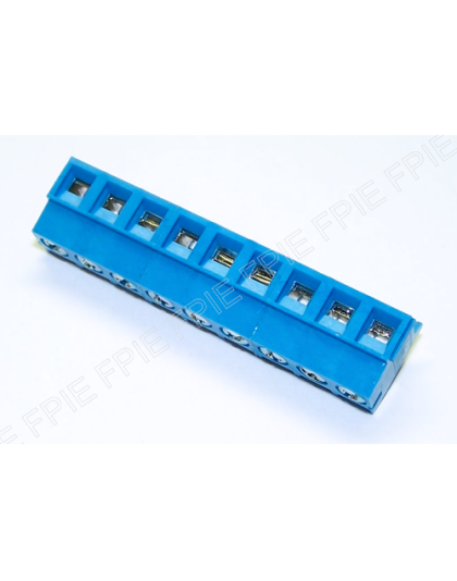 9 position 5mm spacing right angle terminal block by Jite (JTB552)