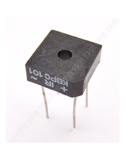 100V, 3A Bridge Rectifier by International Rectifier (KBPC-101)