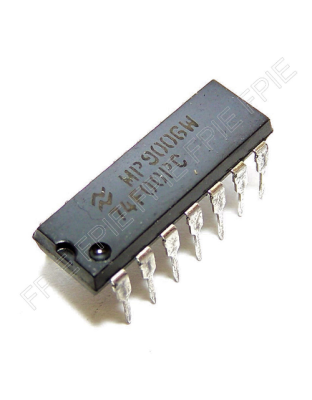 Quad 2-Input NAND Gate by National Semiconductor (74F00PC-NAT)