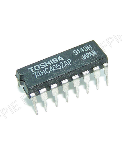 Dual 4-Ch Analog Multiplexer/Demultiplexer by Toshiba (74HC4052AP)