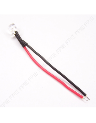 2.2VDC, 35mA Red LED with Leads (401-7291)