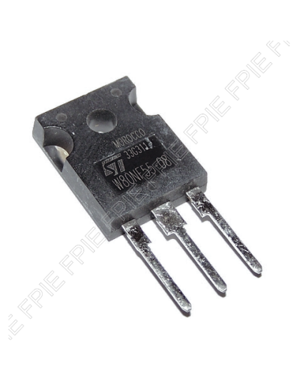 N-CH MOSFET 55V, 80A by STMicroelectronics (STW80NF55-08)