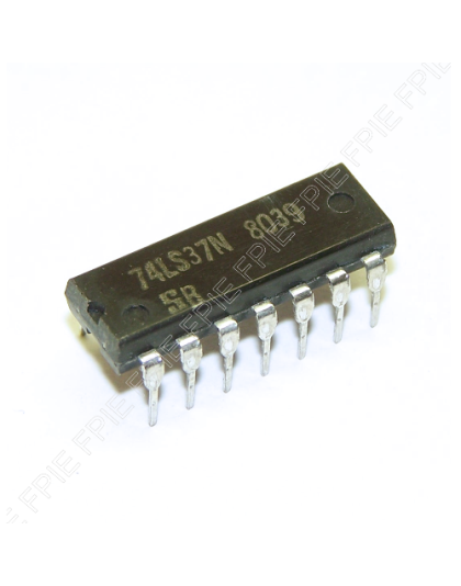 Quad 2-Input Positive NAND Buffer by Signetics (74LS37N)